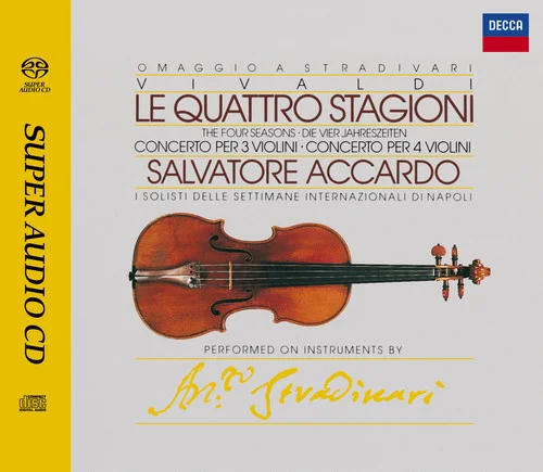 Salvatore Accardo, I Solisti Delle Settimane Internazionali di Napoli - Vivaldi: The Four Seasons - Concertos for 3 & 4 violins (1987/2022)